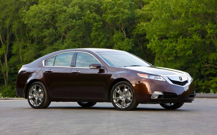 Широкоформатные обои Коричневая Acura TL 2009, Коричневая Акура (Acura TL 2009)