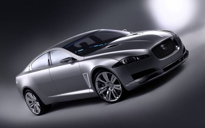 Широкоформатные обои Jaguar C XF Concept, Под углом Ягуар концепт (Jaguar C XF Concept)